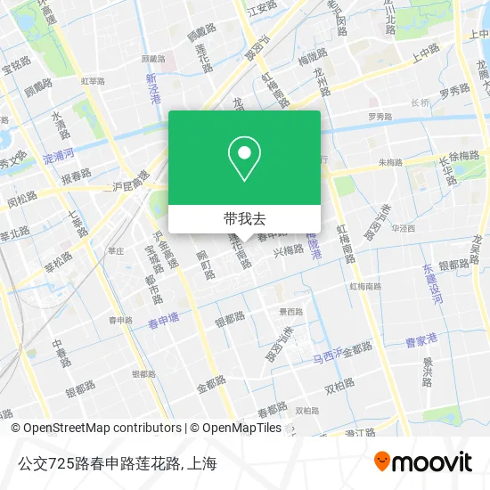 公交725路春申路莲花路地图