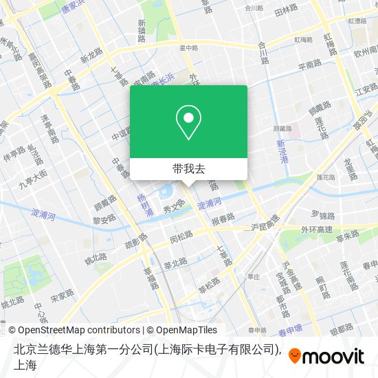 北京兰德华上海第一分公司(上海际卡电子有限公司)地图