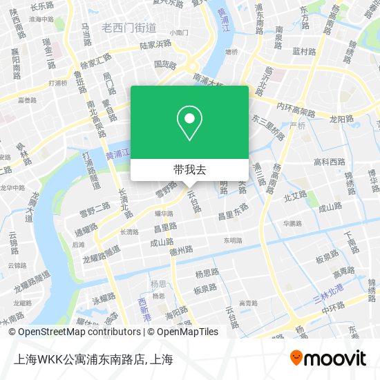 上海WKK公寓浦东南路店地图