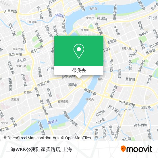 上海WKK公寓陆家滨路店地图
