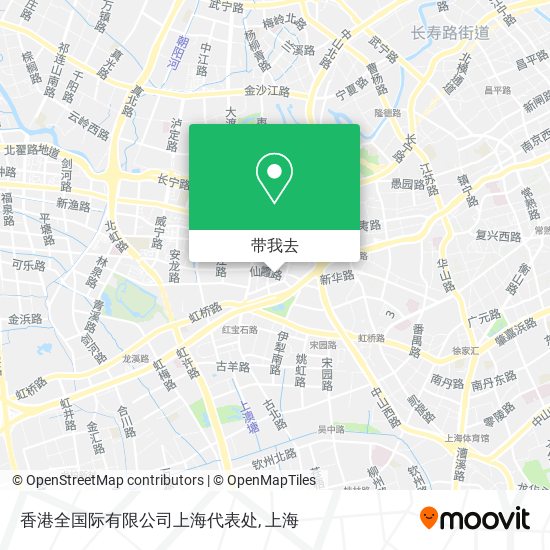 香港全国际有限公司上海代表处地图