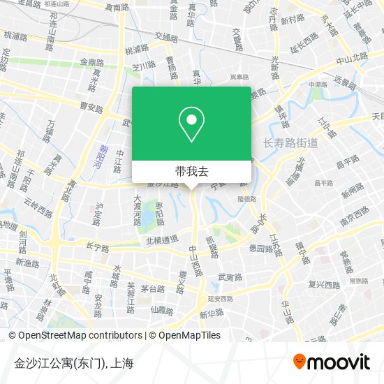 金沙江公寓(东门)地图