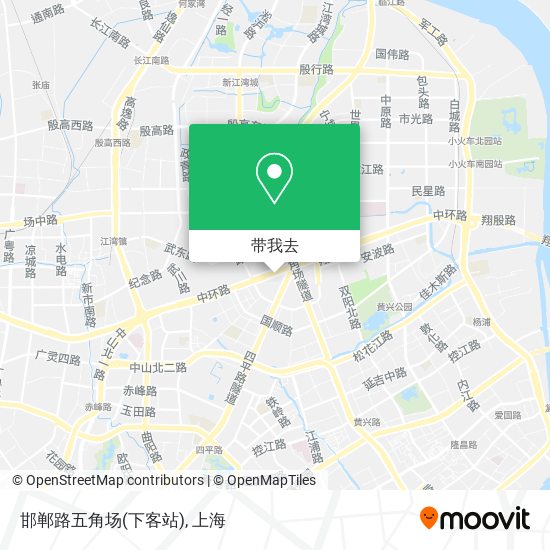 邯郸路五角场(下客站)地图