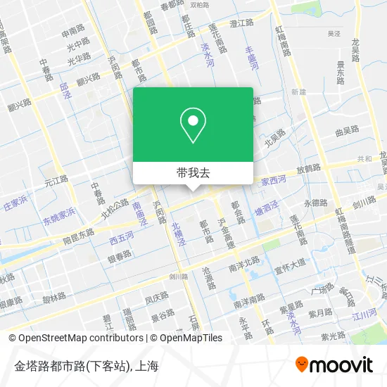 金塔路都市路(下客站)地图