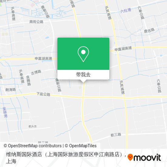 维纳斯国际酒店（上海国际旅游度假区申江南路店）地图