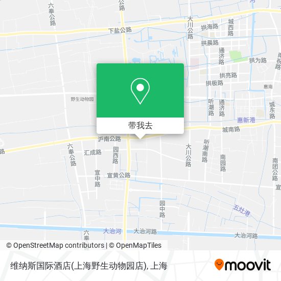 维纳斯国际酒店(上海野生动物园店)地图