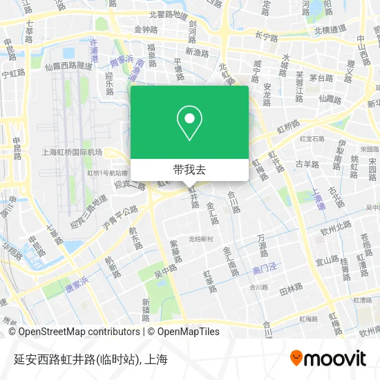 延安西路虹井路(临时站)地图