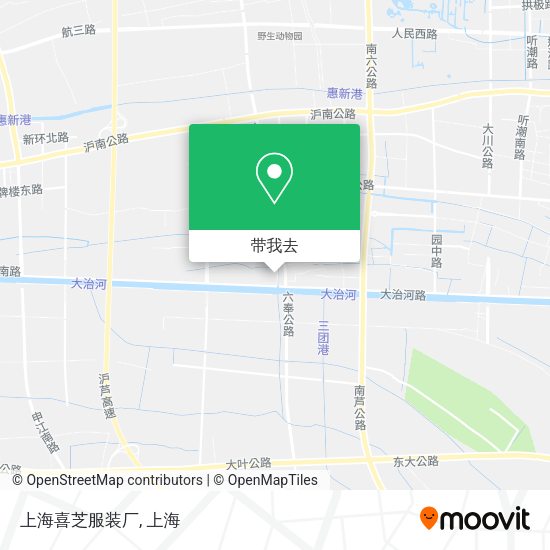 上海喜芝服装厂地图