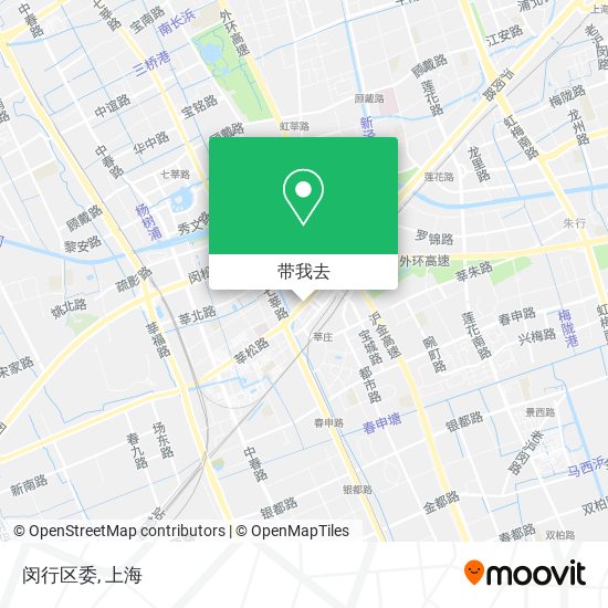 闵行区委地图