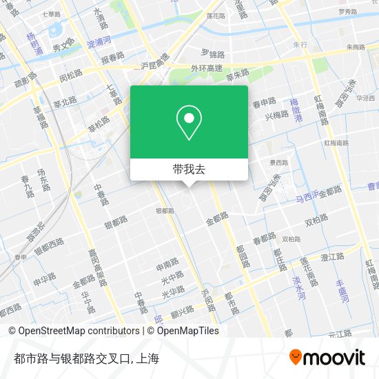 都市路与银都路交叉口地图