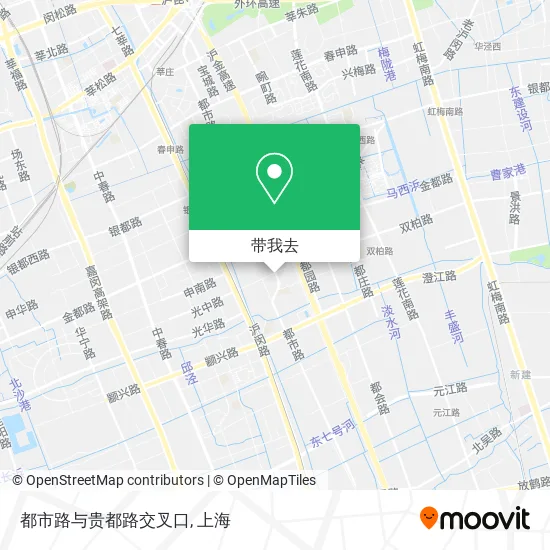 都市路与贵都路交叉口地图