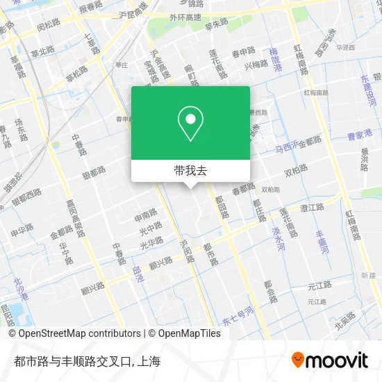 都市路与丰顺路交叉口地图