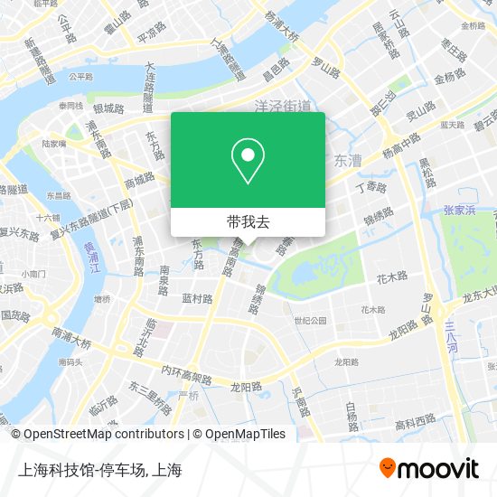 上海科技馆-停车场地图