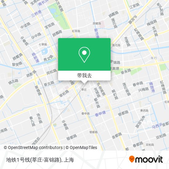 地铁1号线(莘庄-富锦路)地图