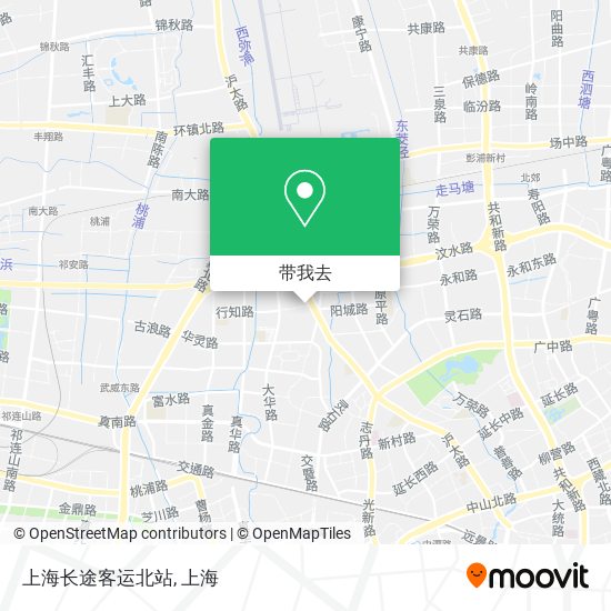 上海长途客运北站地图