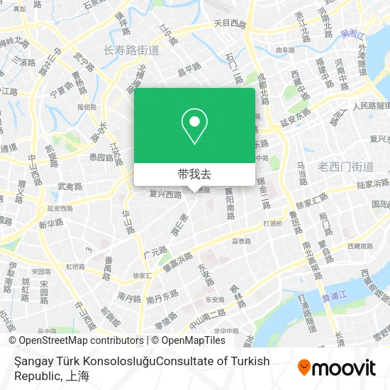 Şangay Türk KonsolosluğuConsultate of Turkish Republic地图
