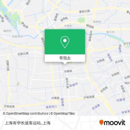 上海有华长途客运站地图