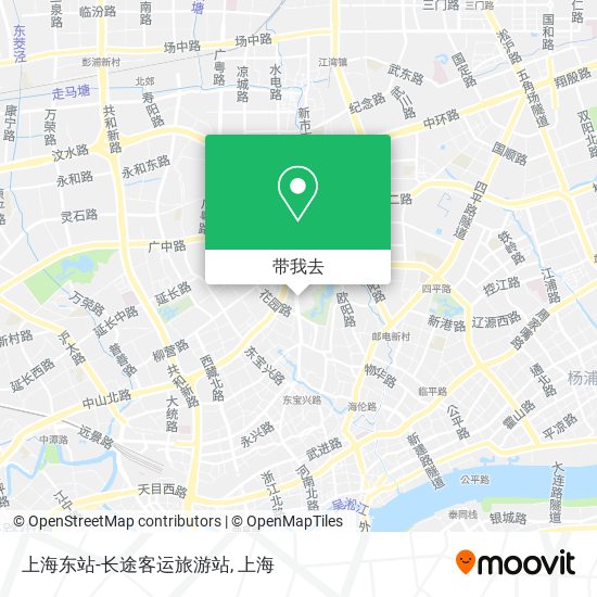 上海东站-长途客运旅游站地图
