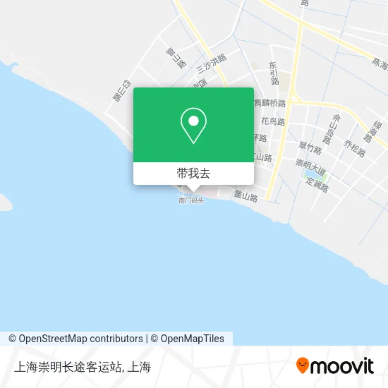 上海崇明长途客运站地图