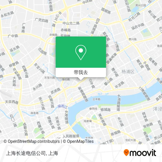 上海长途电信公司地图