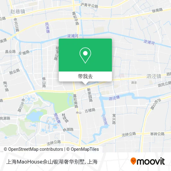 上海MaoHouse佘山银湖奢华别墅地图