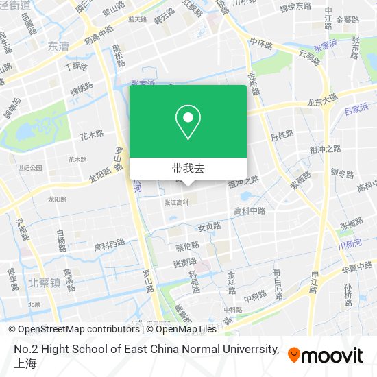 No.2 Hight School of East China Normal Univerrsity地图