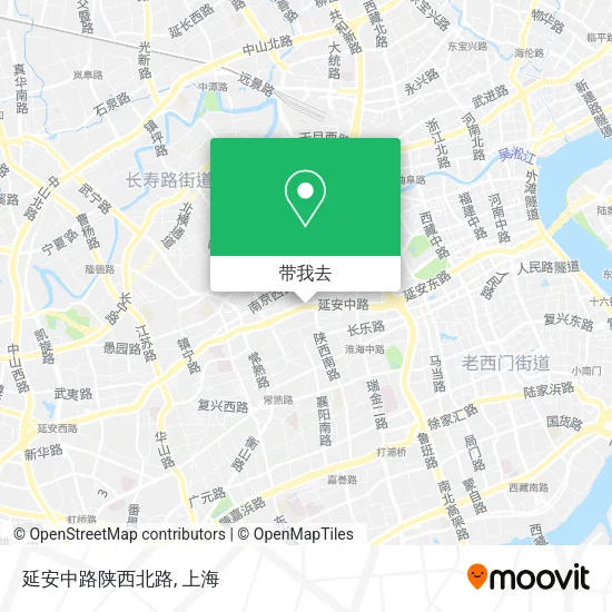 延安中路陕西北路地图
