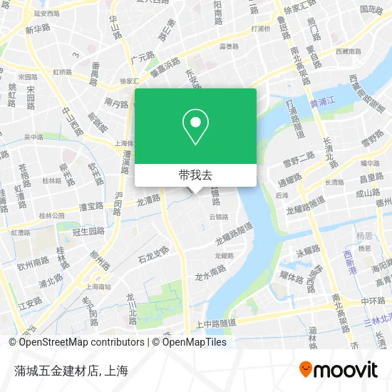 蒲城五金建材店地图