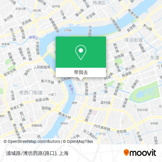 浦城路/潍坊西路(路口)地图