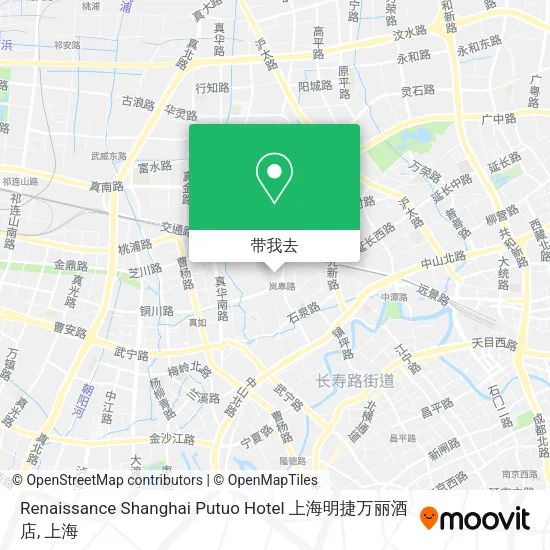 Renaissance Shanghai Putuo Hotel 上海明捷万丽酒店地图