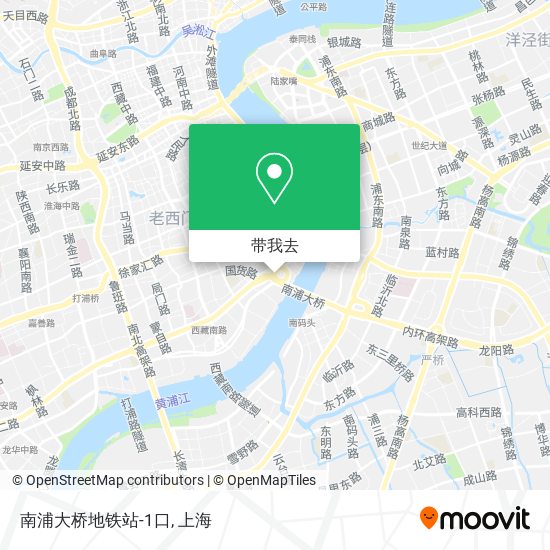 南浦大桥地铁站-1口地图