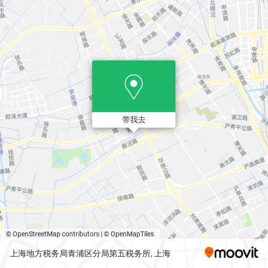 上海地方税务局青浦区分局第五税务所地图