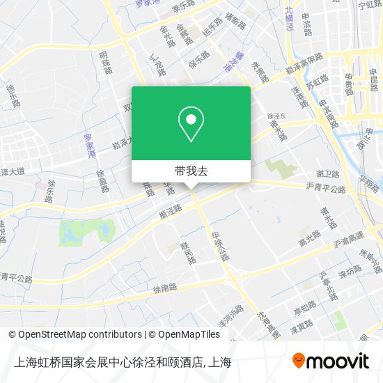 上海虹桥国家会展中心徐泾和颐酒店地图