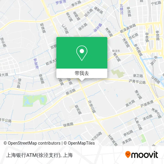 上海银行ATM(徐泾支行)地图