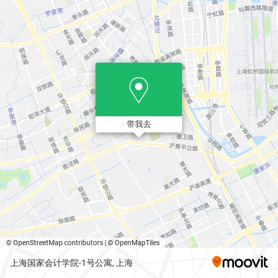 上海国家会计学院-1号公寓地图