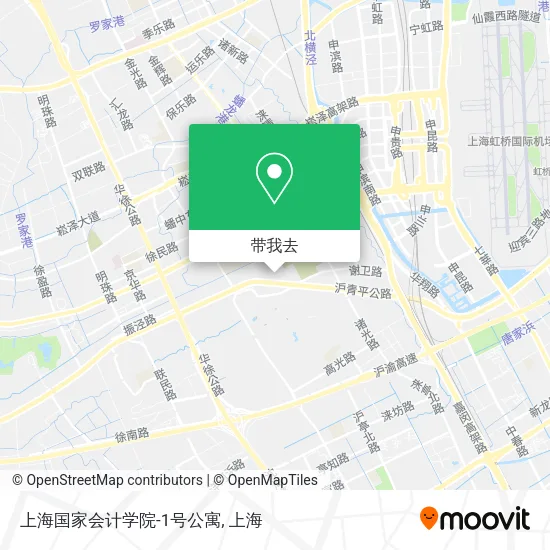 上海国家会计学院-1号公寓地图