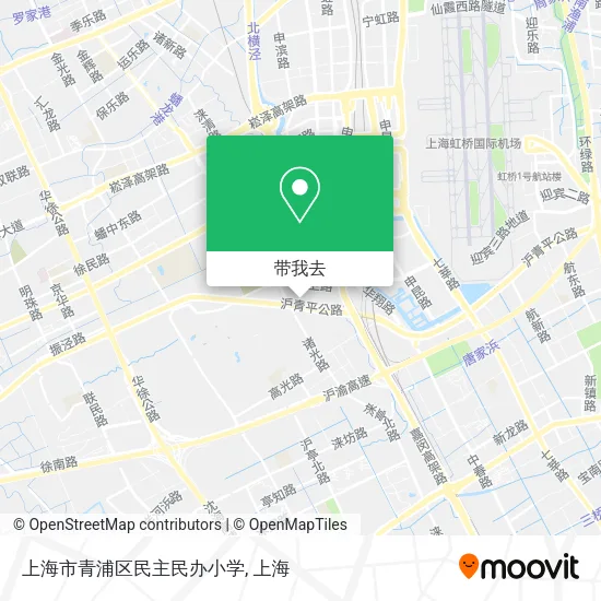 上海市青浦区民主民办小学地图