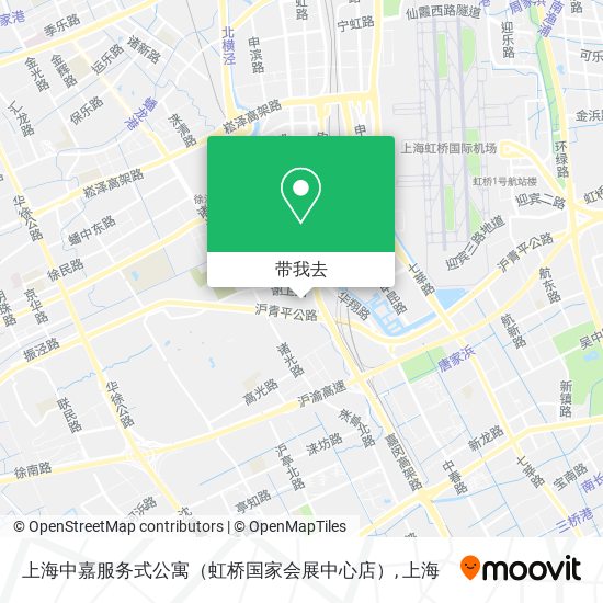 上海中嘉服务式公寓（虹桥国家会展中心店）地图