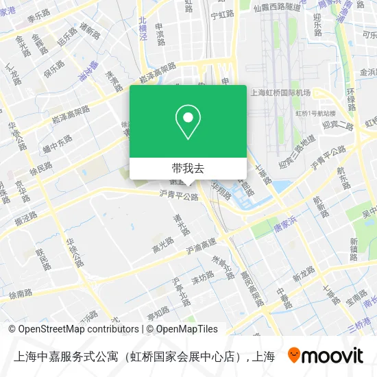 上海中嘉服务式公寓（虹桥国家会展中心店）地图