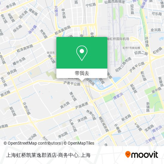 上海虹桥凯莱逸郡酒店-商务中心地图