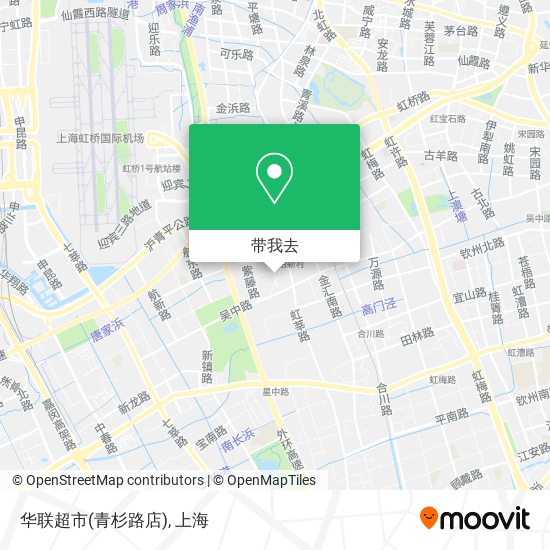 华联超市(青杉路店)地图