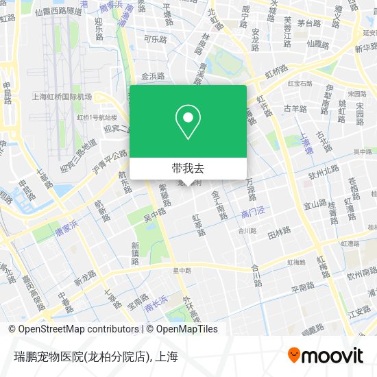 瑞鹏宠物医院(龙柏分院店)地图