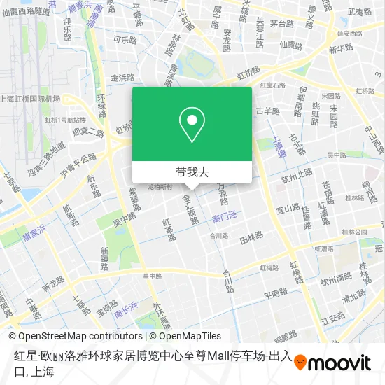 红星·欧丽洛雅环球家居博览中心至尊Mall停车场-出入口地图