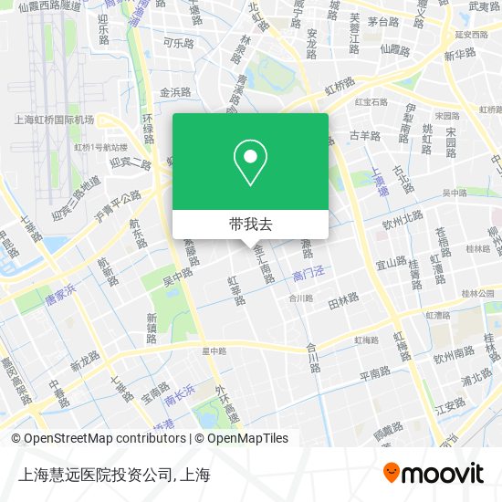 上海慧远医院投资公司地图