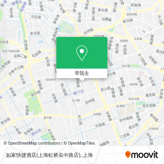 如家快捷酒店(上海虹桥吴中路店)地图