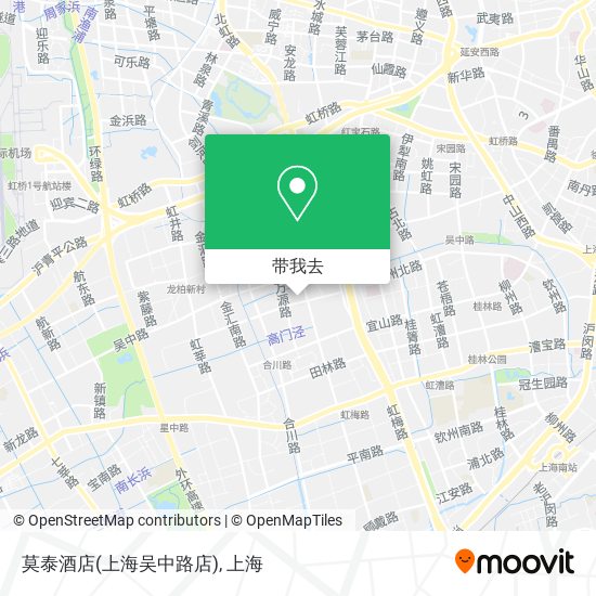 莫泰酒店(上海吴中路店)地图