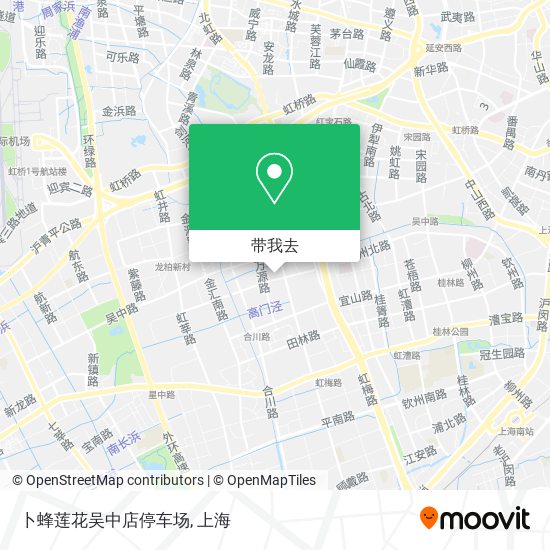 卜蜂莲花吴中店停车场地图