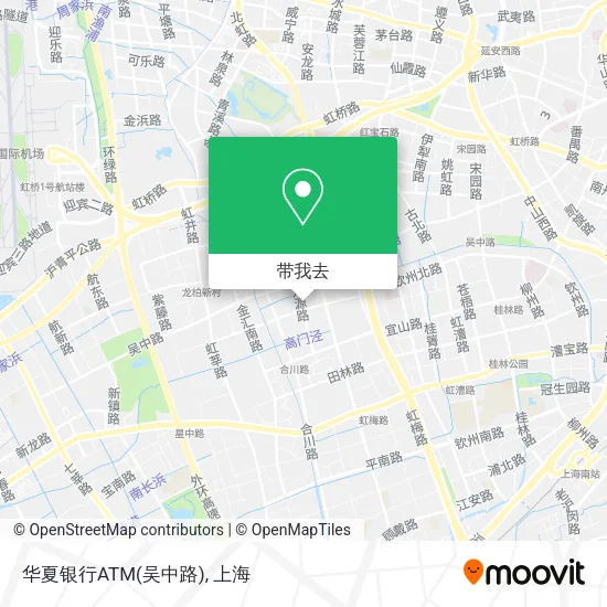 华夏银行ATM(吴中路)地图