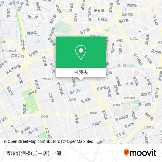 粤珍轩酒楼(吴中店)地图