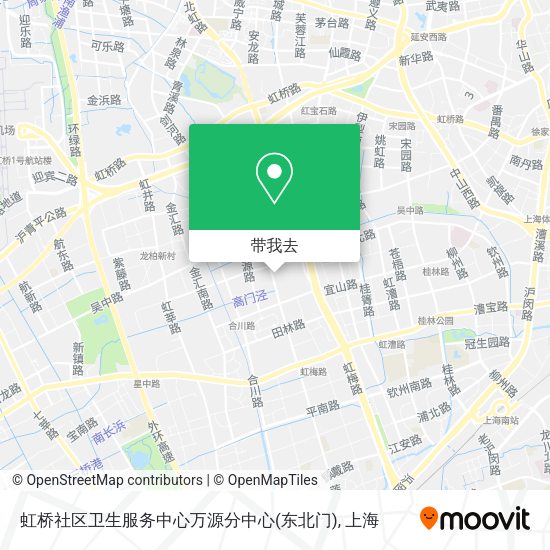 虹桥社区卫生服务中心万源分中心(东北门)地图
